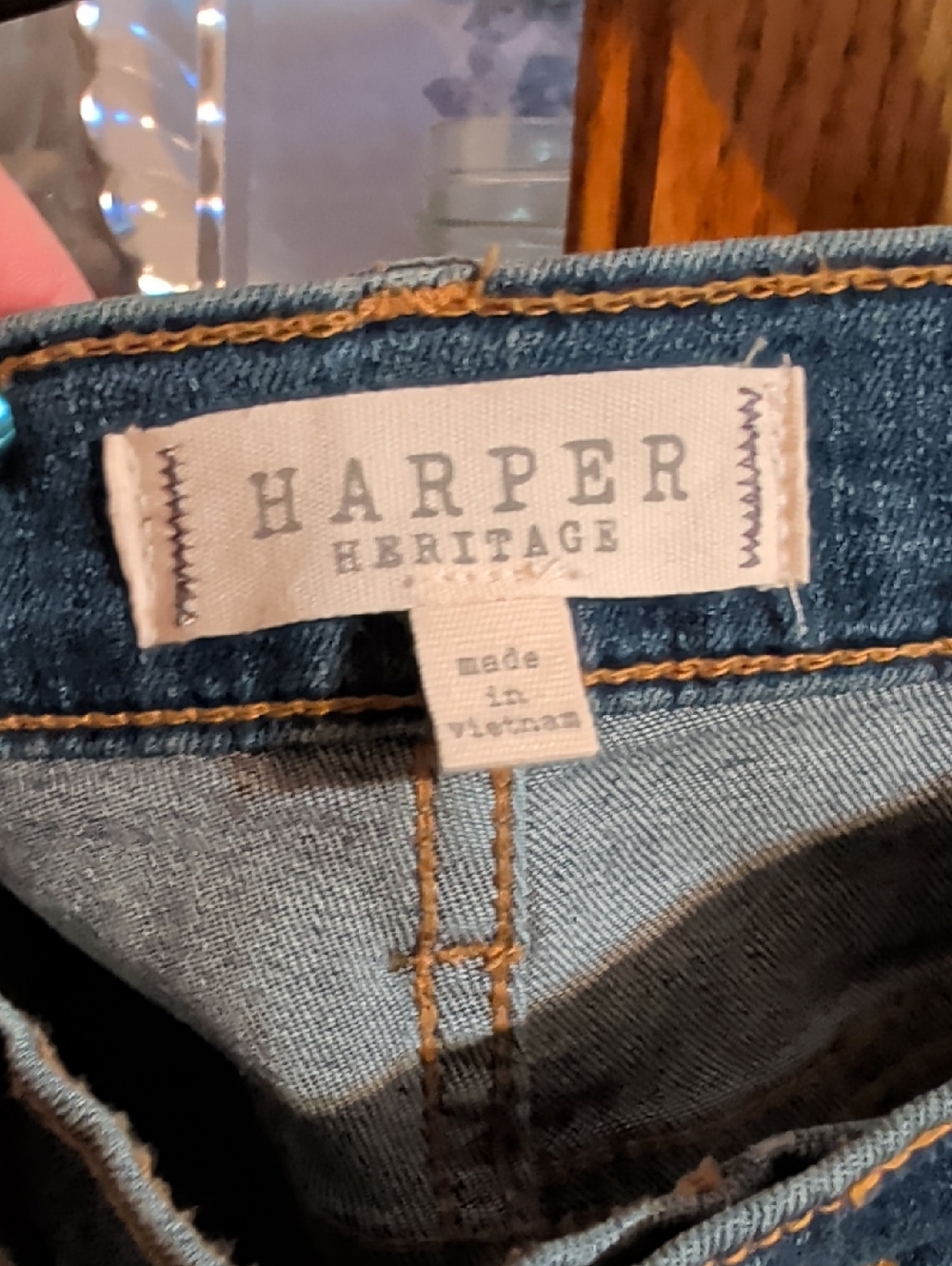 Agolde Harper Heritage Denim Jeans in Dark Blue